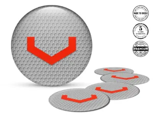 Vossen Radaufkleber Ausgabe Premium Epoxy-Labels